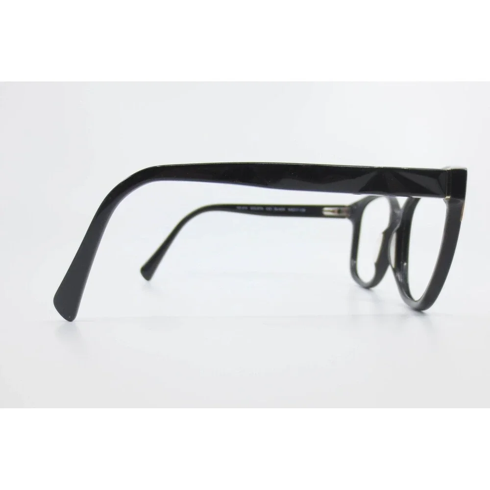 Kirkland Signature Goleta KS 474 Black Gold Cat Eye Eyeglasses Frames 54-17-135